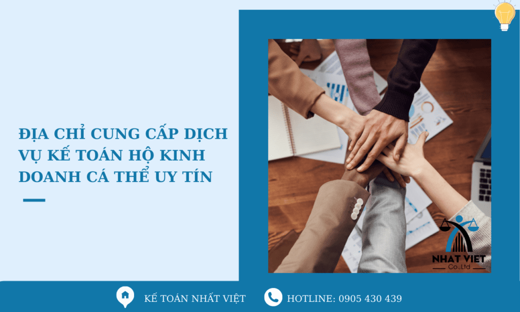 Địa chỉ cung cấp dịch vụ kế toán hộ kinh doanh cá thể uy tín 8 địa chỉ cung cấp dịch vụ kế toán hộ kinh doanh cá thể uy tín
